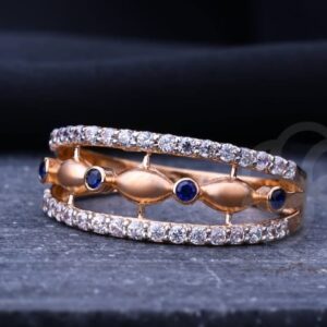 Glamorous 18K Rose Gold Ring for Women