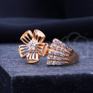 Bold Shine 18K Rose Gold Ring For Women's