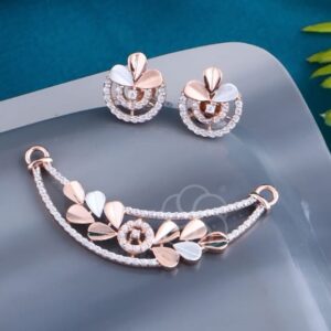 Trendy 18K Rose Gold Mangalsutra Set