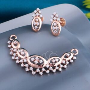 Modern 18K Rose Gold Mangalsutra Set