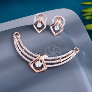 Lightweight 18K Rose Gold Mangalsutra Set
