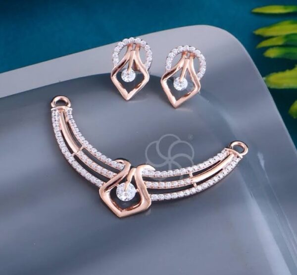 Lightweight 18K Rose Gold Mangalsutra Set
