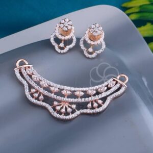 Eye-Catching 18K Rose Gold Plated Mangalsutra Set