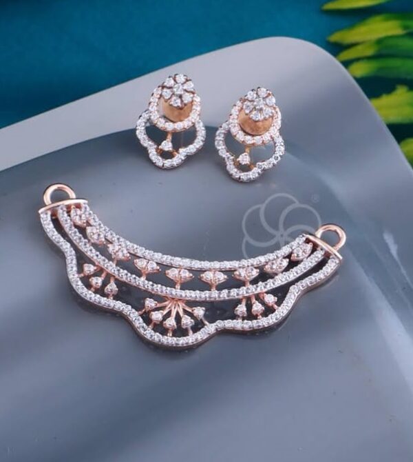 Eye-Catching 18K Rose Gold Plated Mangalsutra Set