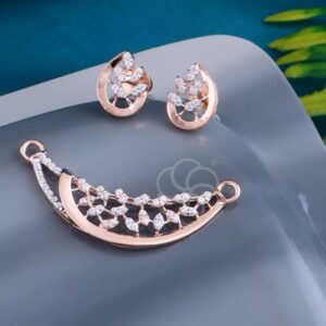 Elegant 18K Rose Gold Mangalsutra Set for Women