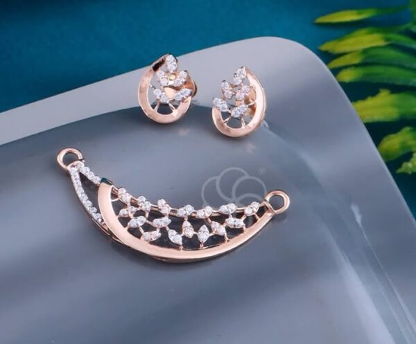 Elegant 18K Rose Gold Mangalsutra Set for Women