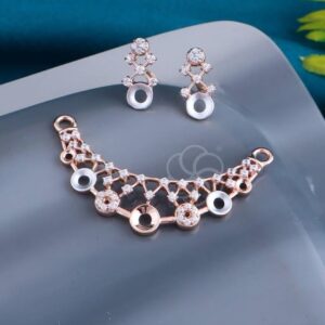 Premium 18K Hallmarked Rose Gold Mangalsutra Set