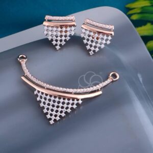 Elegant 18K Rose Gold Mangalsutra Set