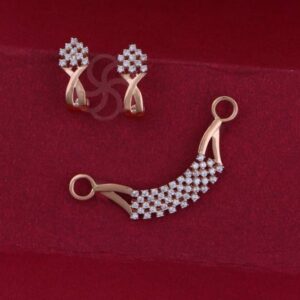 Exclusive 18K Rose Gold Mangalsutra with Earrings