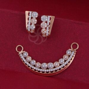 Eye-Catching 18K Rose Gold Mangalsutra Set