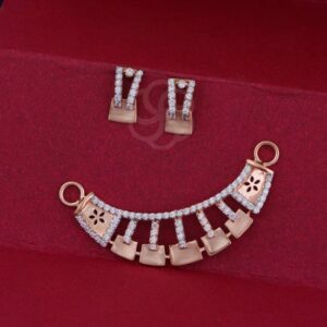 Trend-Setting 18K Rose Gold Mangalsutra Set