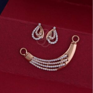 Premium Craft – 18K Rose Gold Mangalsutra Set