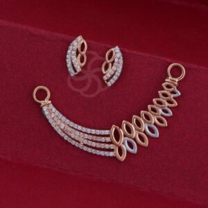 Trend-Setting 18K Rose Gold Mangalsutra Set