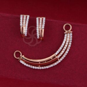 Radiant 18K Rose Gold Mangalsutra Set