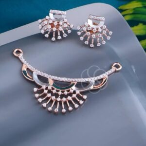 Designer Touch 18K Rose Gold Mangalsutra Set