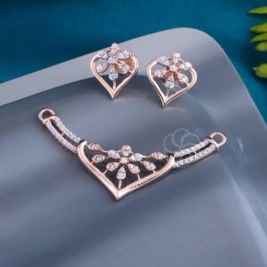 Beautiful 18K Rose Gold Mangalsutra Set