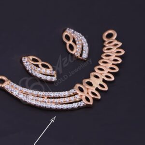 Trendy 18K Rose Gold Mangalsutra Set – Lightweight