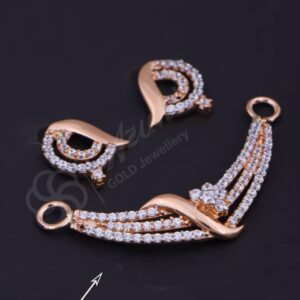 Simple and Elegant 18K Rose Gold Mangalsutra Set