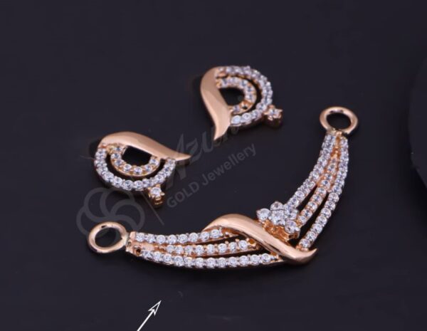 Simple and Elegant 18K Rose Gold Mangalsutra Set