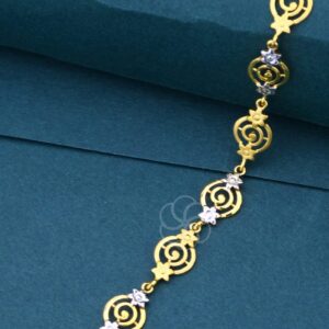 Delicate Chain Design 18K Rose Gold-Plated Bracelet for Women's