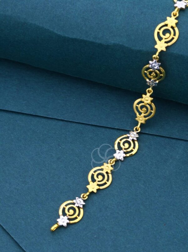 Delicate Chain Design 18K Rose Gold-Plated Bracelet for Women's