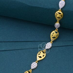Floral Charm Bracelet in 18K Rose Gold For Women's