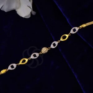 Trendy 18K Rose Gold Bracelet for Women & Girls