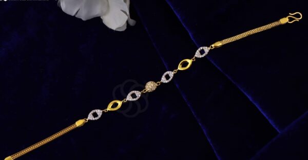 Trendy 18K Rose Gold Bracelet for Women & Girls