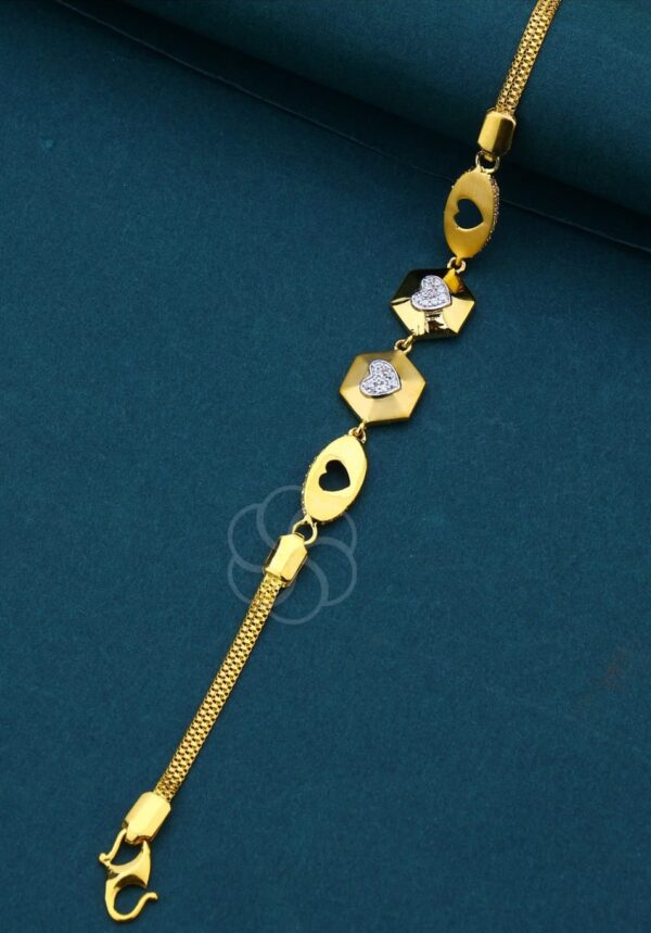 18K Rose Gold Charm Bracelet for Women