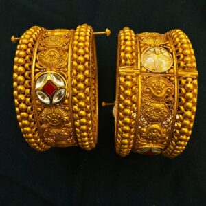 Traditional Heavy 22K Pure Gold Bangles for Women