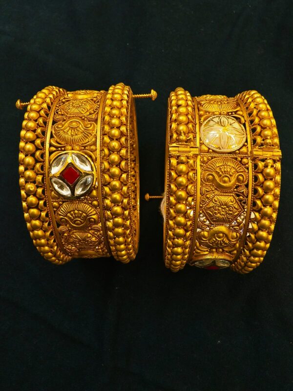 Traditional Heavy 22K Pure Gold Bangles for Women