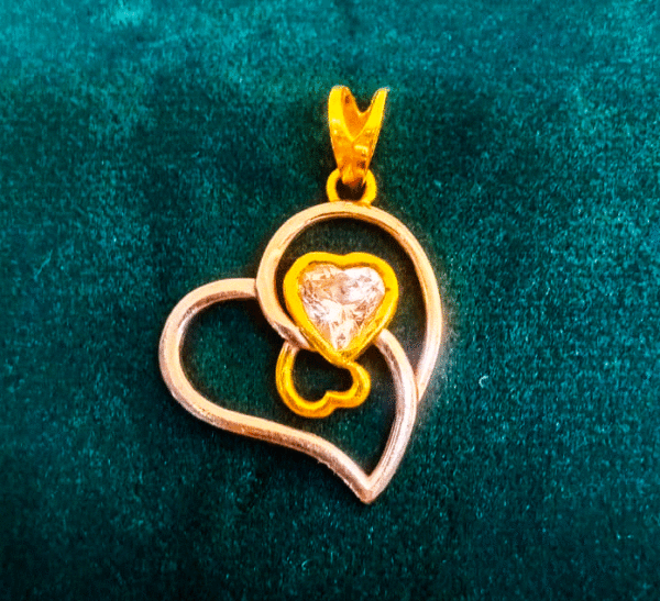 Stylish Lightweight 22K Solid Gold Pendant For Women's - Image 2