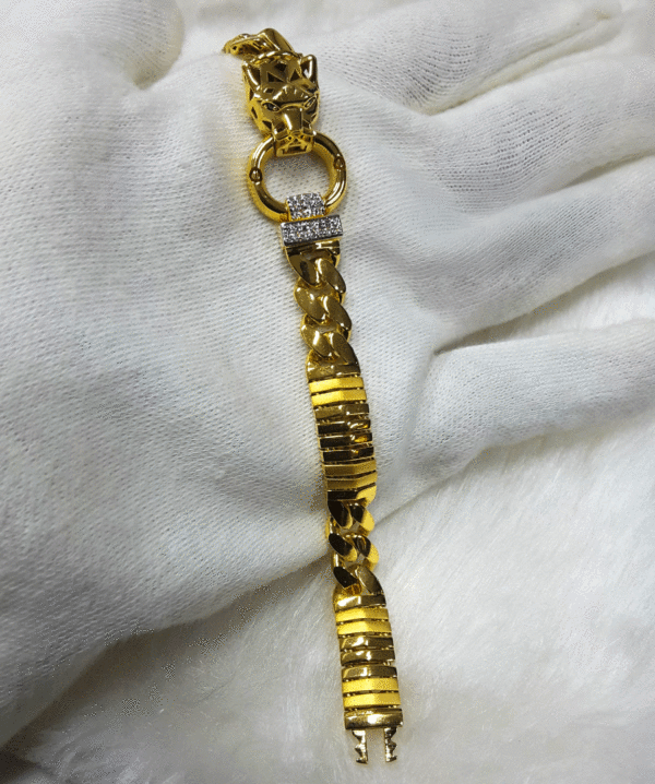 22K Hallmarked Gold Bracelet for Men's