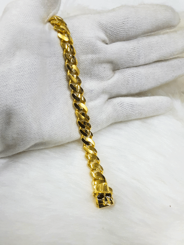 Elegant 22K Pure Gold Men's Bracelet