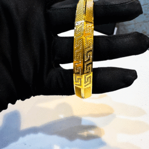 Stylish Lightweight 22K Pure Gold Bangle