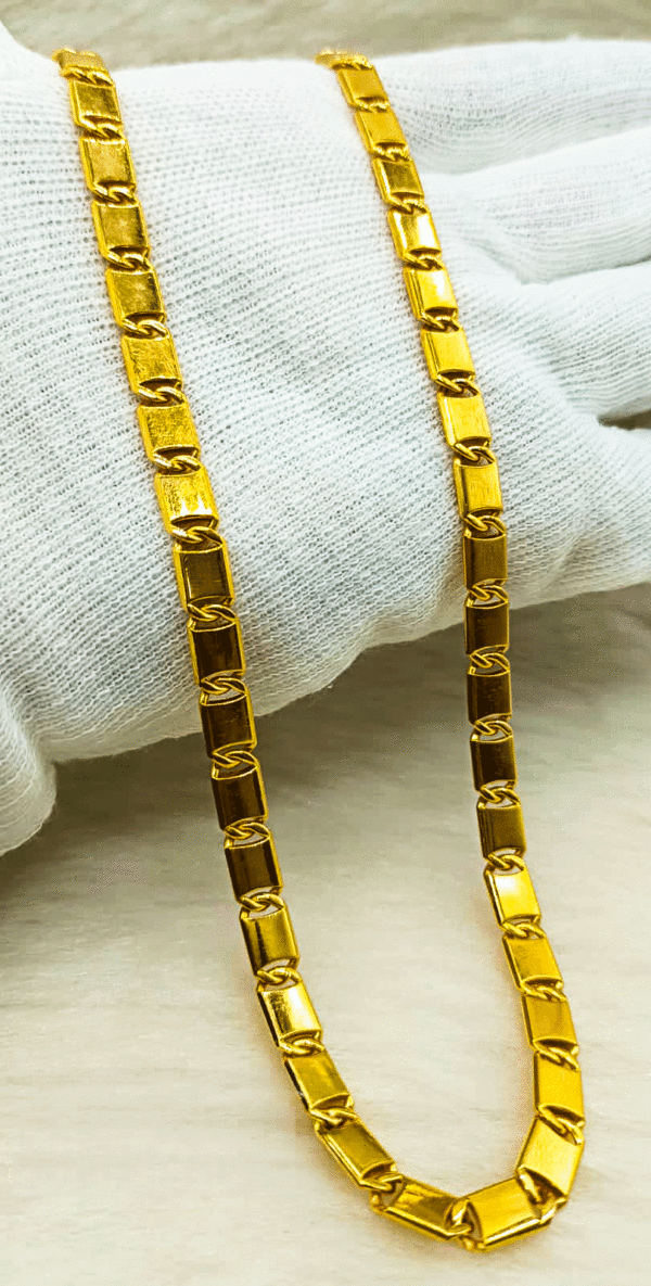 22K Pure Gold Traditional Men's Chain