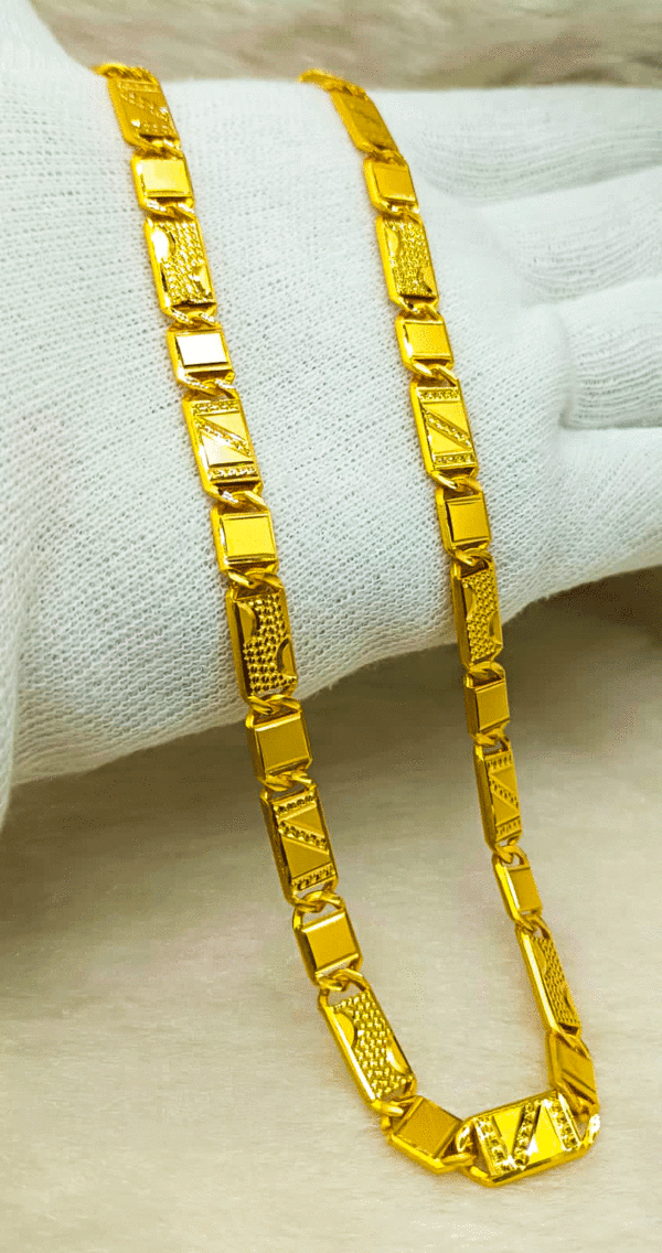 22K Solid Gold Heavy Chain for Men's