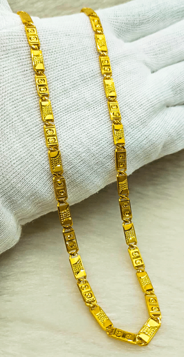 Handcrafted 22K Real Gold Chain for Men