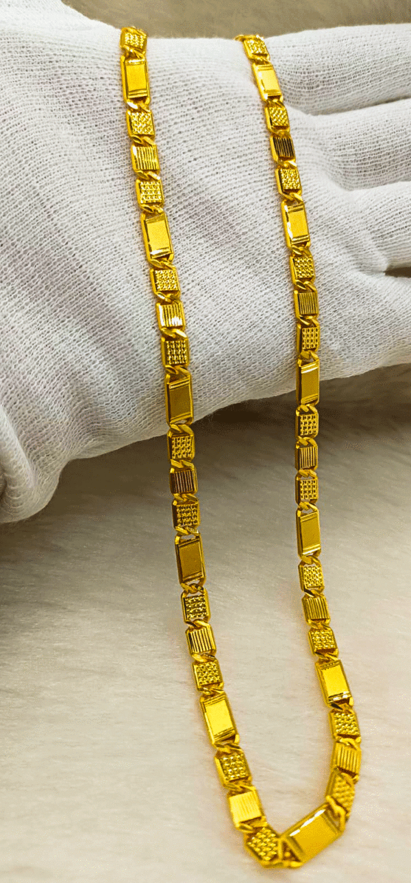 22K Solid Gold Heavy Chain for Men's