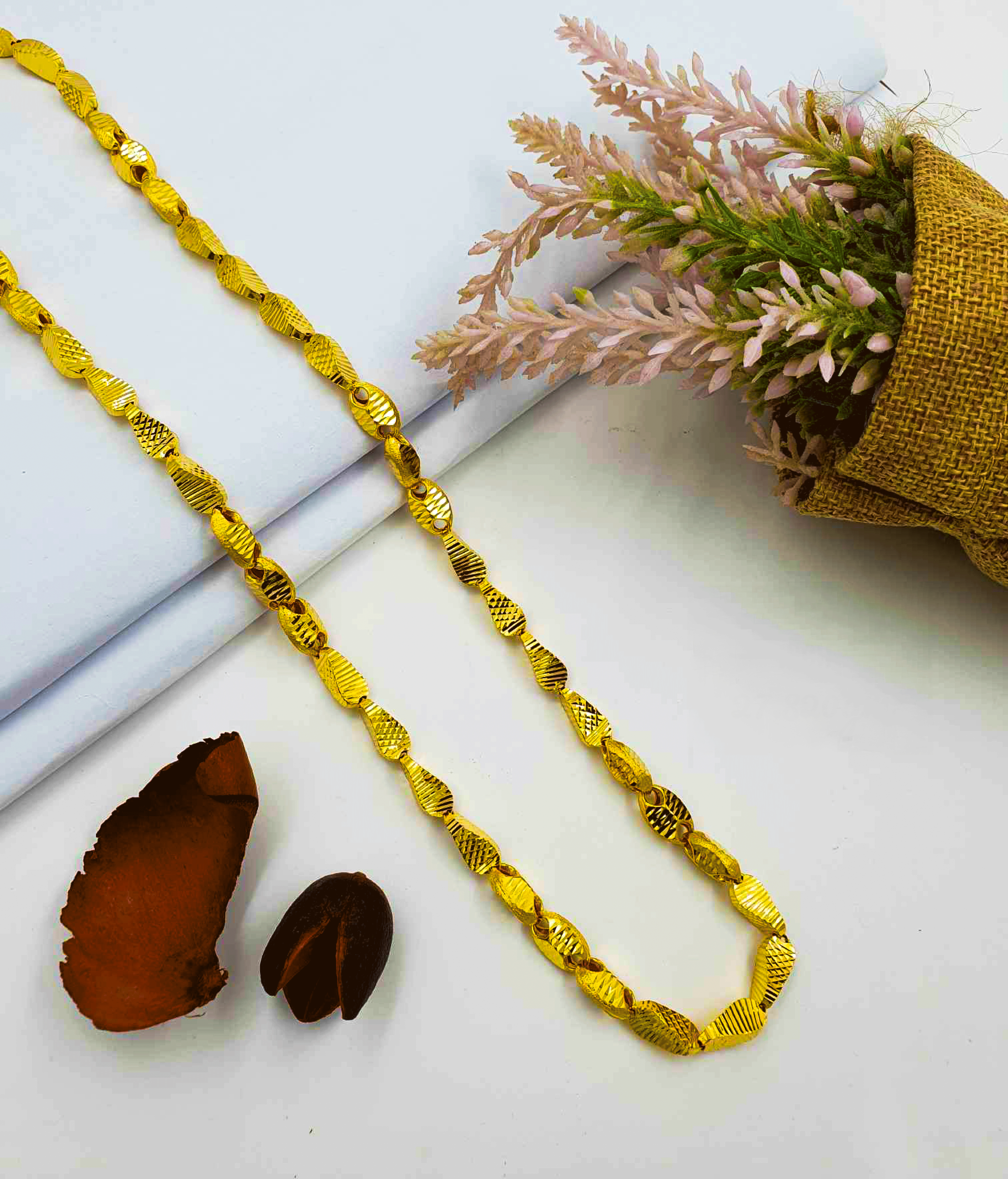 Elegance 22K Pure Gold Chain for Men