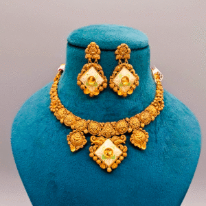 Exquisite 22K Gold Bridal Jewelry Set