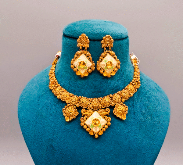 Exquisite 22K Gold Bridal Jewelry Set