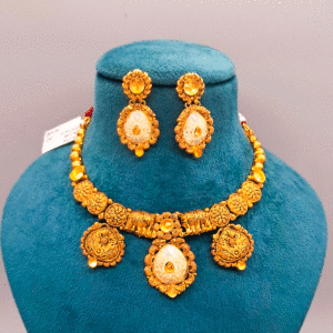 22K Delicate Gold Necklace for Women's