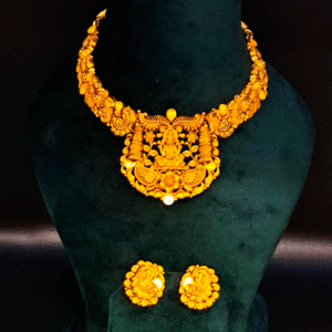 22K Bridal Gold Necklace Set for Women