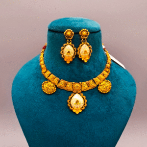 Traditional Festive Wear 22K Gold Necklace for Women's