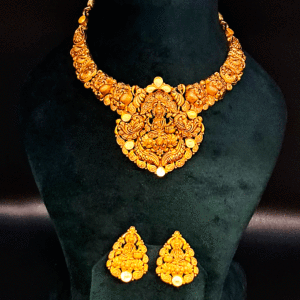 Handcrafted 22K Gold Bridal Necklace