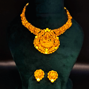 Designer 22K Gold Necklace for Bride