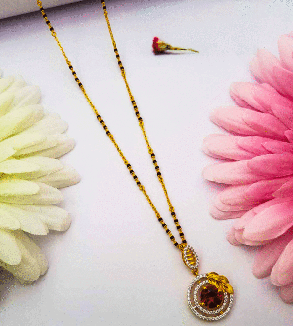22K Pure Gold Traditional Mangalsutra Design