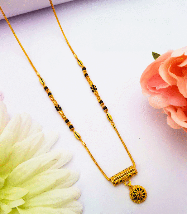 Minimal 22K Pure Gold Mangalsutra