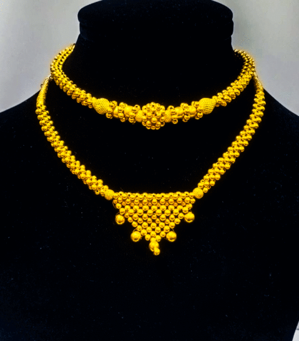 22K Gold Galsari Necklace for Women's - Image 2